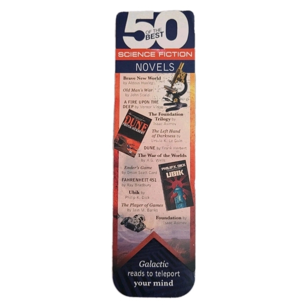 IF Magnetic Bookmark Galactic Reads 50 Best Science Fiction Novels Sci-fi #34008